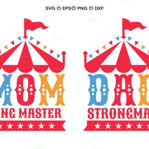 Zirkus-Geburtstags-Shirt SVG: Karneval-Party-Designs (Digitale Dateien)