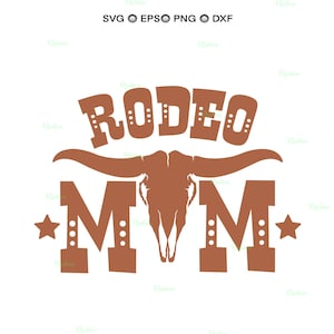 Rodeo Mom SVG: Western Country Shirt Design (Digital Files)