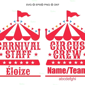 Karneval-Zirkusstab SVG: Geburtstagsparty-Shirt Designs (Digitale Dateien)