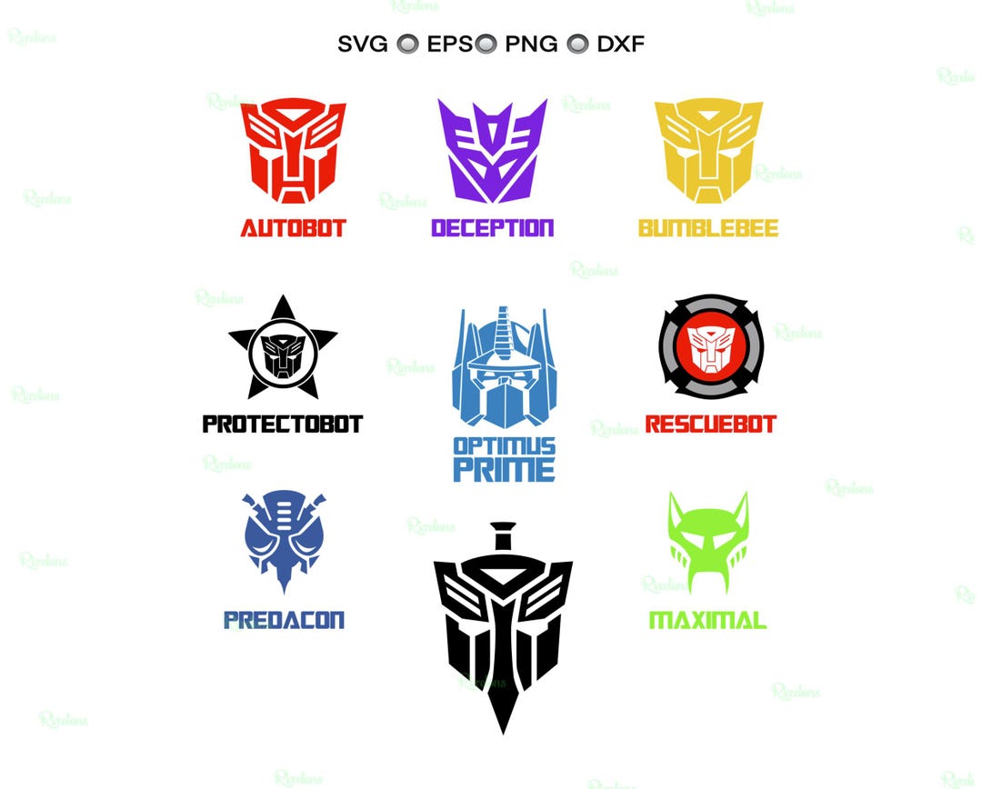 Robots Svg Cut File, Bumblebee Clipart, Autobots Png, Robot Birthday ...