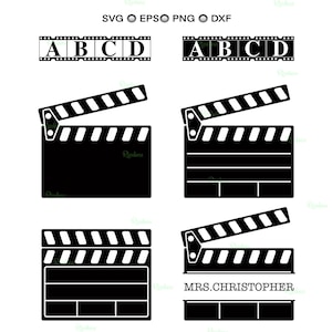 Clapperboard Svg, Movie Clapperboard Clipart, Film Slate Svg, Cinema Board, Hollywood Svg Movie Making, Movie Night Svg, Director’s Cut Svg