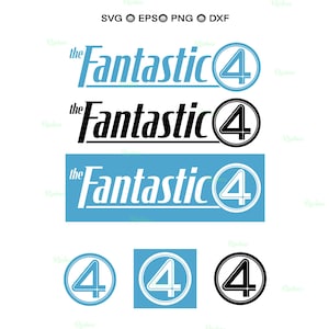 Four Logo Svg, Superhero Team Emblem, The Four Hero, The Fantasticfour Clipart Cut File
