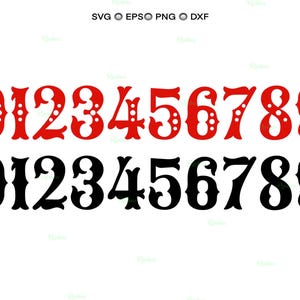 Svg Numéro Style Cirque Carnaval, Numéros De Cirque Svg, Polices De Caractères Carnaval, Polices Queue De Poisson, Numéros superposés Svg, Numéros D'anniversaire Svg, Plim Plim Svg