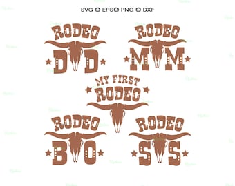 My First Rodeo Svg, 1st Western Birthday, Matching Shirt Birthday, Cowboy Cowgirl Png Clipart