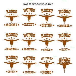 Rodeo Family Birthday Svg, My First Rodeo Outfit, First Rodeo Birthday, Rodeo Birthday Png, Western Birthday Svg, Family Birthday Shirt Svg
