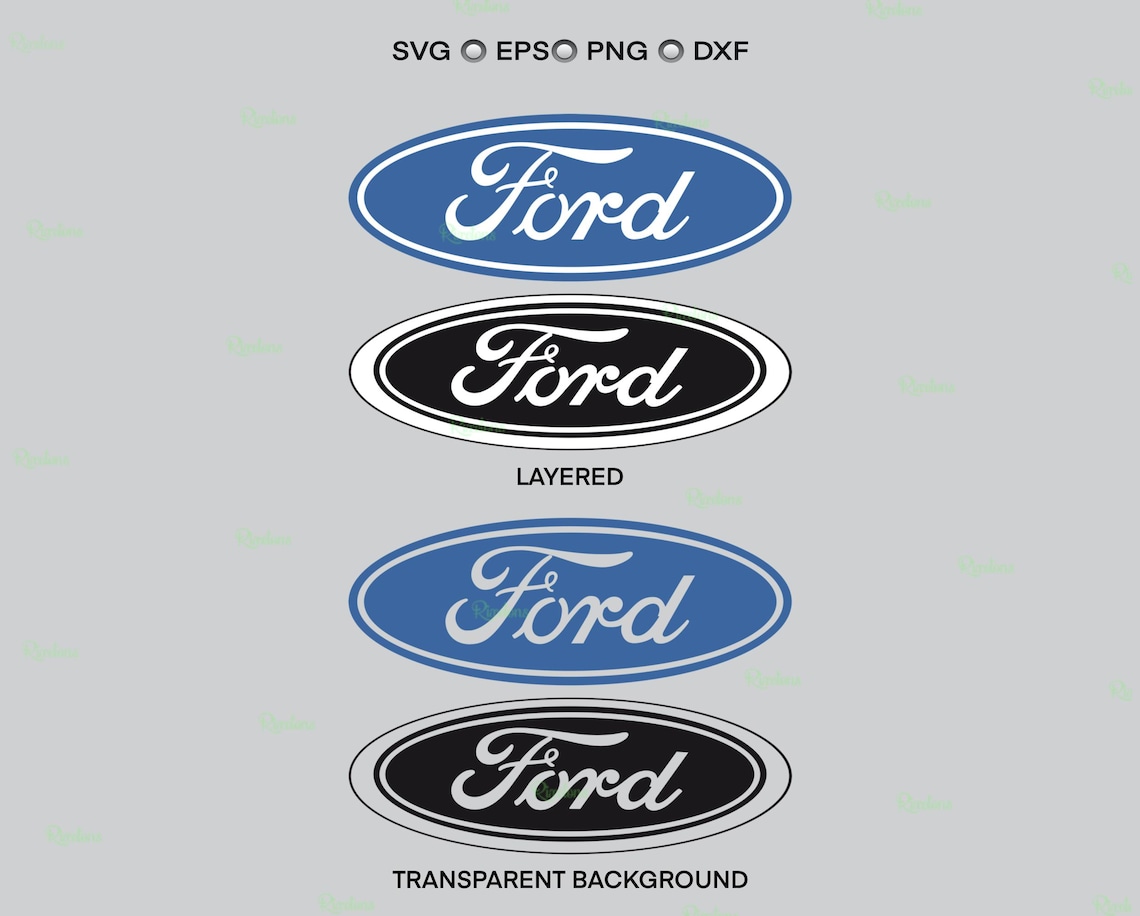 Ford Svg Cut File, Ford Logo Badge Emblem Vector Vinyl Decal Sticker ...