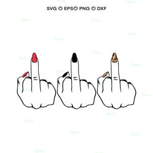 Kvinna långfinger Svg, Girl Power Feminist, Statement Örhängen, Feministisk T-shirt, Roligt Klistermärke
