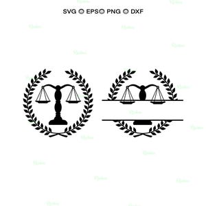 Scales of Justice SVG: Law Office Decor, Lawyer Gift (Digital Files)