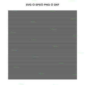 Könnte beinhalten: Schwarz-weiße Grafik mit horizontalen Linien. Das Bild enthält Text oben, der "SVG, EPSO, PNG, DXF" lautet. Der Hintergrund ist weiß.