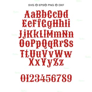 Circus Font Svg, Carnival Letters, Fishtail Font, Western Alphabet, Wild West Cowboy Style
