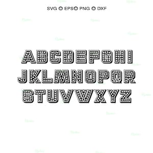 Marquee Lights Alphabet, Carnival Circus Font, Theater Marquee Letters, Movie Night Cinema Light Bulb