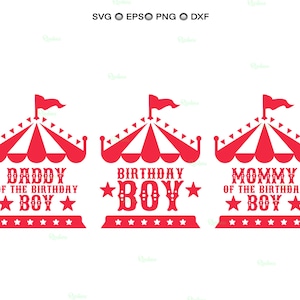 Circus Birthday Shirt SVG: Family Matching Design (Digital Files)