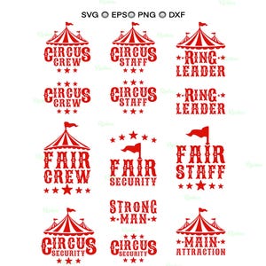 Circusbemanning Svg, carnaval Svg, circustent Svg, ringleider Svg, circus Svg, eerlijke Svg, carnavalstent, circustent Svg, circus verjaardagsshirt