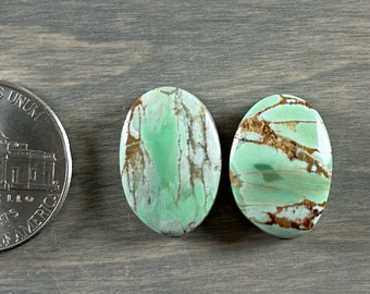 Australian Variscite Cabochon Set of two cabs no11