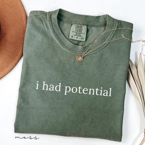 Ich hatte Potenzial Shirt, ästhetisches Bookish Comfort Colors® T-Shirt, Sci-Fi Leser Geschenk, Astrobiologie Science Fiction T-shirt, Weltraum-Nerd-Kleidung