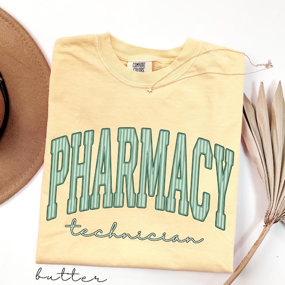 Pharmacy Technician Shirt Trendy Striped, Pharmacist Tee, Comfort Colors® CPhT Shirt, Gift For Pharmacy Tech, PharmD Graduation Gift