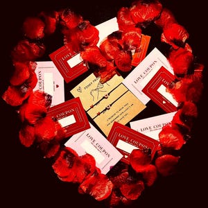 Cadeau Couple - Bracelet Promesse & Bons à Gratter Personnalisables - Coffret Romantique Unique -
