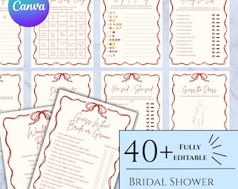 Bridal Shower Game Party Entertainment Digital Download Wedding Activity Bride Celebration Event Planning Party Game Template Download Fun