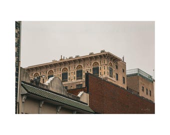 Savannah Georgia Architecture Fine Art Print, Historic Downtown Ornate Facade Photography Wall Art