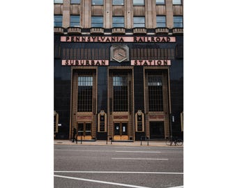 Pennsylvania Railroad Suburban Station Fine Art Print, Philadelphia Art Deco-architectuurfotografie