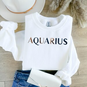 Aquarius Zodiac Sweatshirt | Aquarius Shirt | Aquarius Zodiac Crewneck | Zodiac Sweatshirt | Aquarius Hoodie | Astrology Shirt