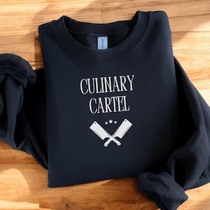 Sweatshirt culinair kartel - kartelshirt, koken, foodie-sweatshirt, culinaire kunsten, culinaire kunstcadeau, grappige chef-koksweater, kartel