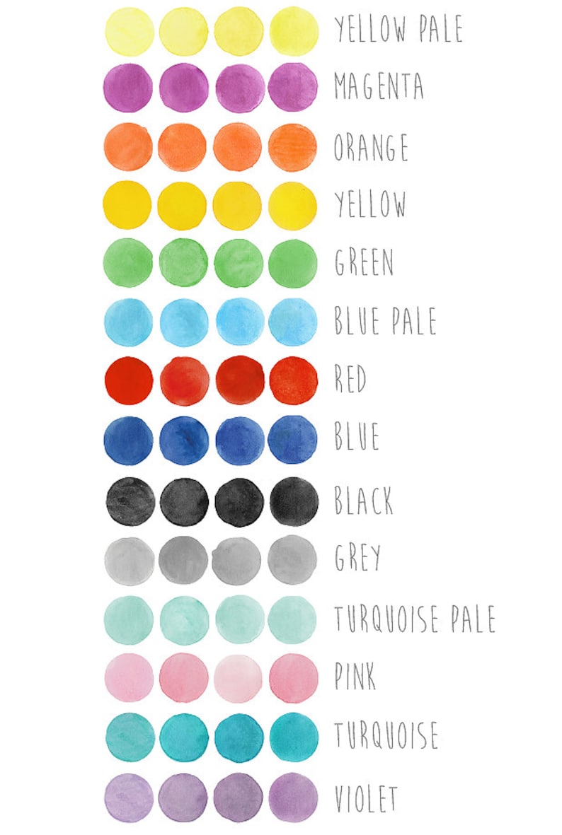 Watercolor Polka Dots Wall Decals Fabric Wall Stickers not Etsy