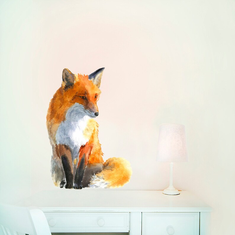 Woodland Fox Decor Nursery Fox Decor Woodland Fox Nursery Etsy