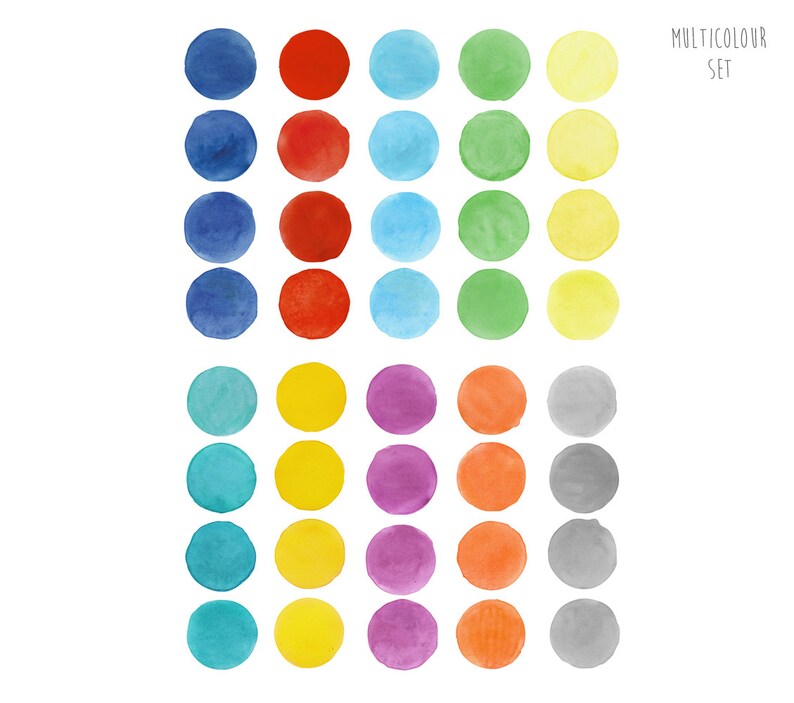 Watercolor Polka Dots Wall Decals Fabric Wall Stickers not Etsy