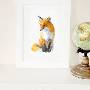 Fox Print, Fox Watercolor Print, Fox Watercolor Art image 2