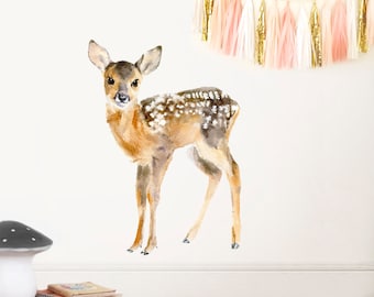 Baby Deer PVC free Fabric Wall Decal Sticker