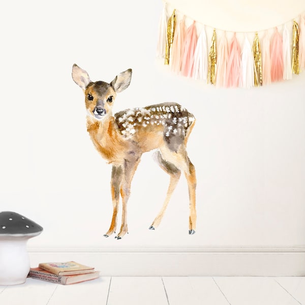 Baby Deer PVC free Fabric Wall Decal Sticker
