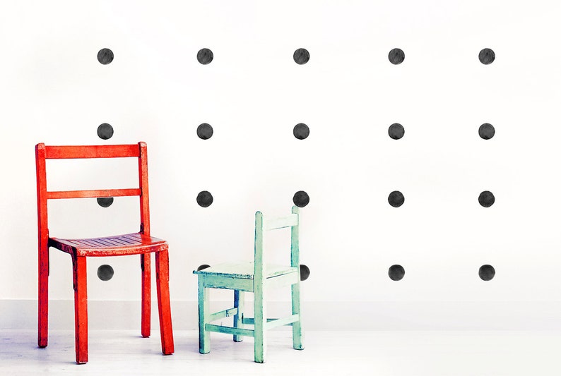 Watercolor Polka Dots Wall Decals Fabric Wall Stickers not Etsy
