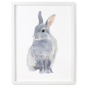 Bunny Watercolor Art Print