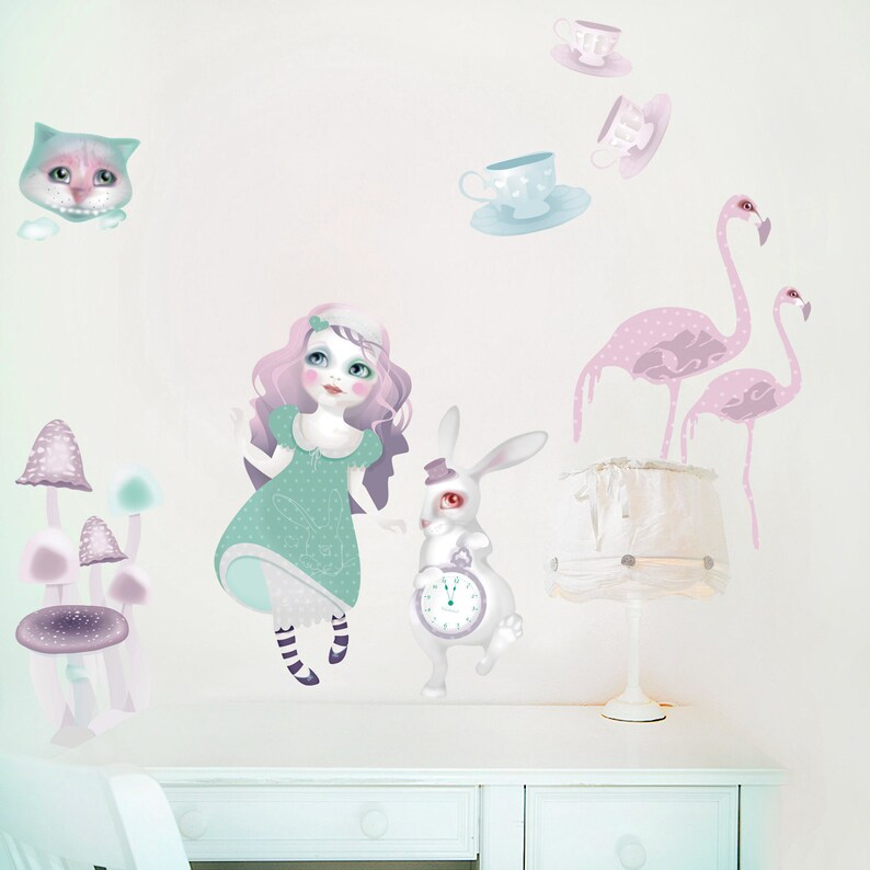 Alice in Wonderland Wall Decals PVC Free Wall Stickers of Etsy