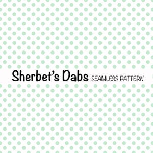 White Pale Green Polka Dots Medium Spots Digital Seamless Pattern Background 300 DPI PNG 12x12 For Digital Papers Vinyl and Fabric Design