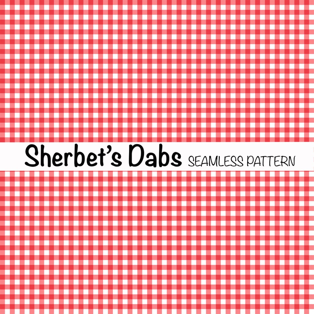 Red and White Gingham Seamless Pattern (digital Download) - Etsy