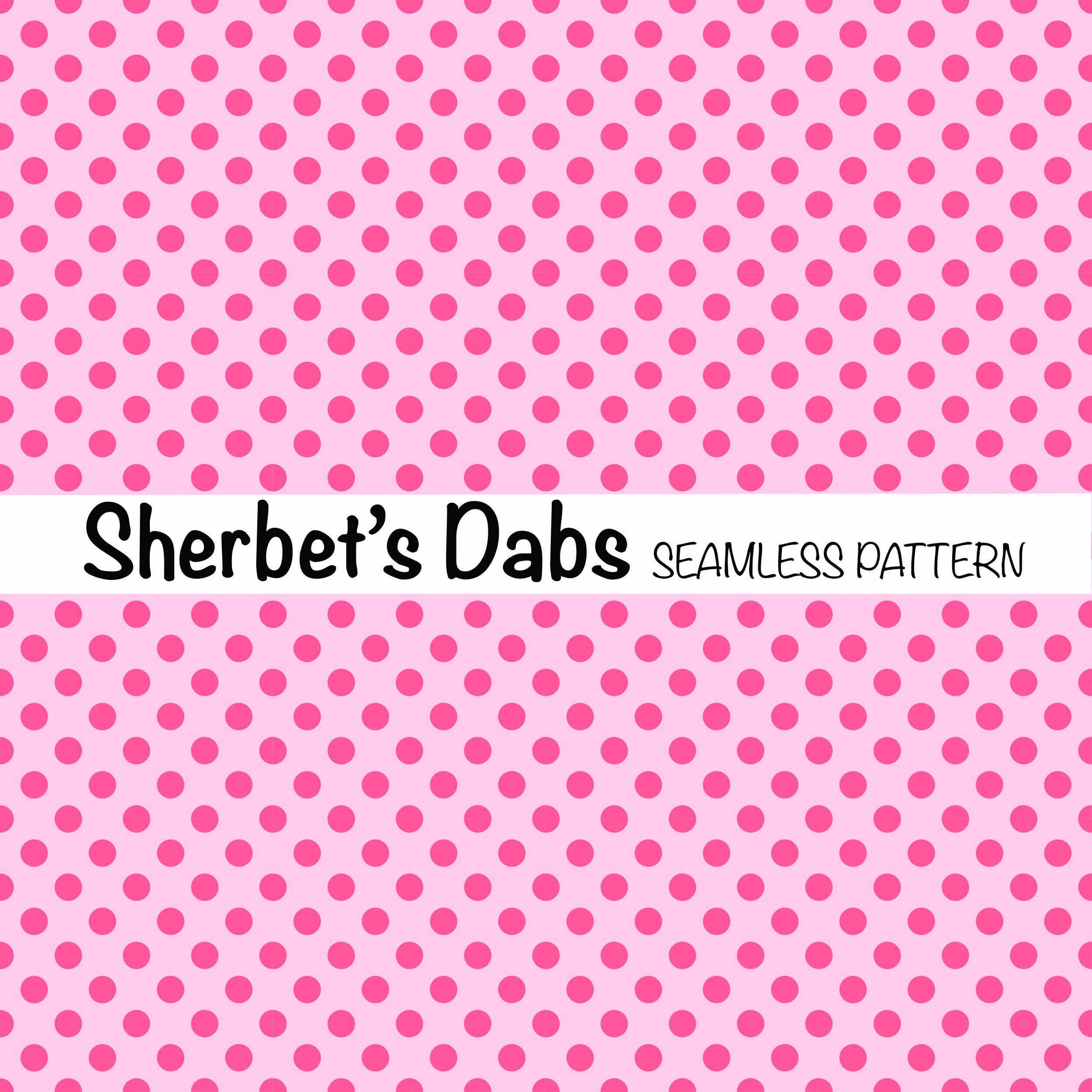 ピンクの水玉模様のシームレスパターン、12x12 PNG（デジタル