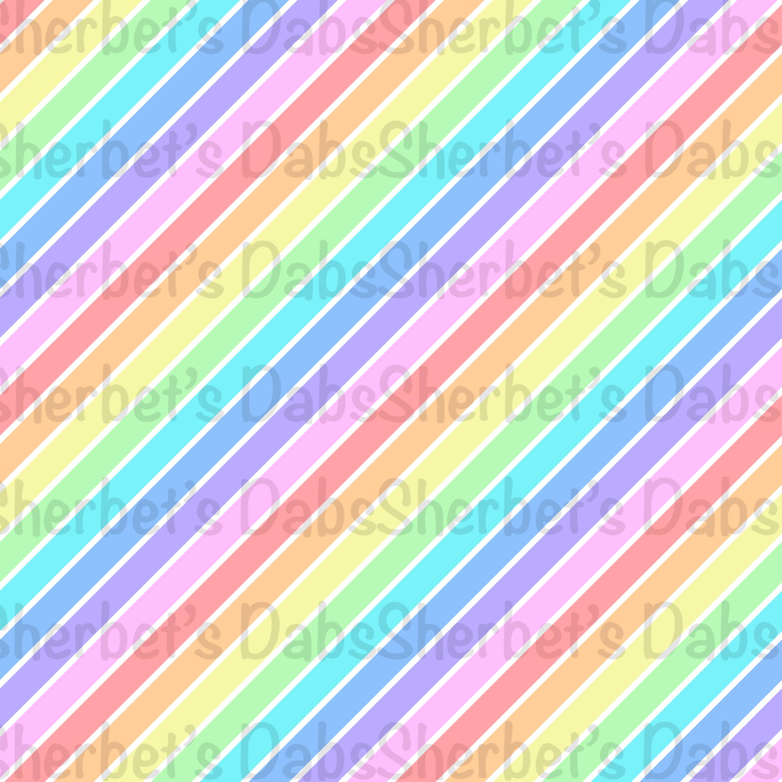 Rainbow Pastel Diagonal Stripe Seamless Pattern (PNG, 12x12, 300 DPI ...
