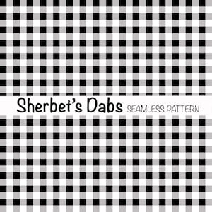 Black White Gingham Checkered Digital Seamless Pattern Background 300 DPI PNG 12x12 For Digital Papers Vinyl and Fabric Design