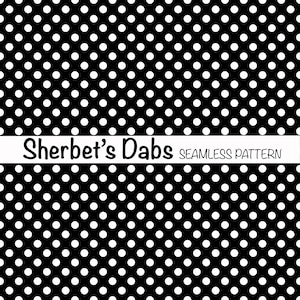 Black White Polka Dots Medium Spots Digital Seamless Pattern Background 300 DPI PNG 12x12 For Digital Papers Vinyl and Fabric Design