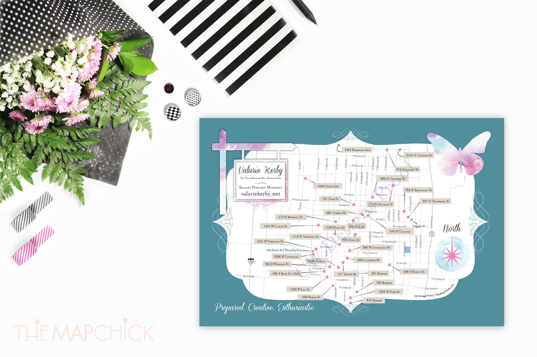 Custom Real Estate Map for Real Estate Agent Flyer or Home | Etsy
