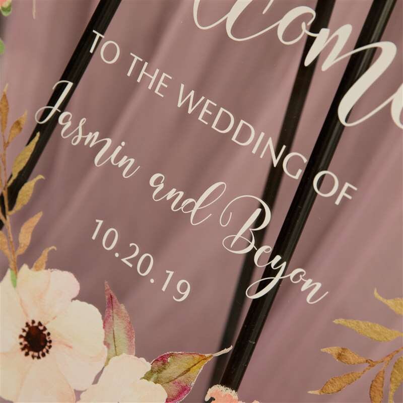 Floral Acrylic 24x36 Welcome Sign, Wedding Welcome Sign, Acrylic ...