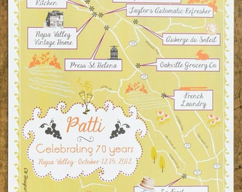 Wedding/Event Map Itinerary, Invitation, Save the Date, Program or Itinerary custom designed by CW Designs