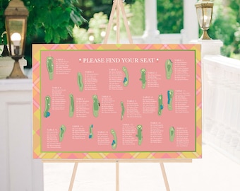 Golf Course Seating Chart. Wedding Guest Chart. Seating Chart. Simple Seating Chart. Wedding Guest Chart. Canvas Seating Chart.