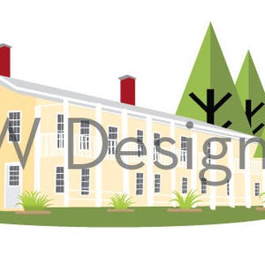 Custom House Illustration numérique - maison Portrait - papier anniversaire, cadeau de mariage, pendaison de crémaillère - agent immobilier fermeture cadeau - cadeaux d’entreprise