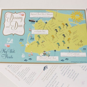 Bruiloft/evenement kaart uitnodiging, Save the Date, programma of routebeschrijving aangepaste ontworpen door CW Designs
