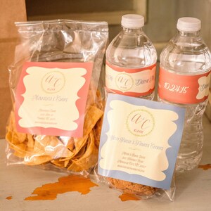 Suite de diseño personalizado para bolsas de invitados (mapa, perchas de puerta, pegatinas, etiquetas de agua)
