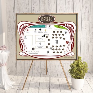 Custom Art Deco Wedding Seating Chart