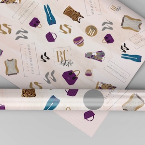 Personalised Wrapping Paper / logo wrap / Personalised Logo Wrap / Wrapping Paper / Gift Wrap Custom Logo Wrapping Paper